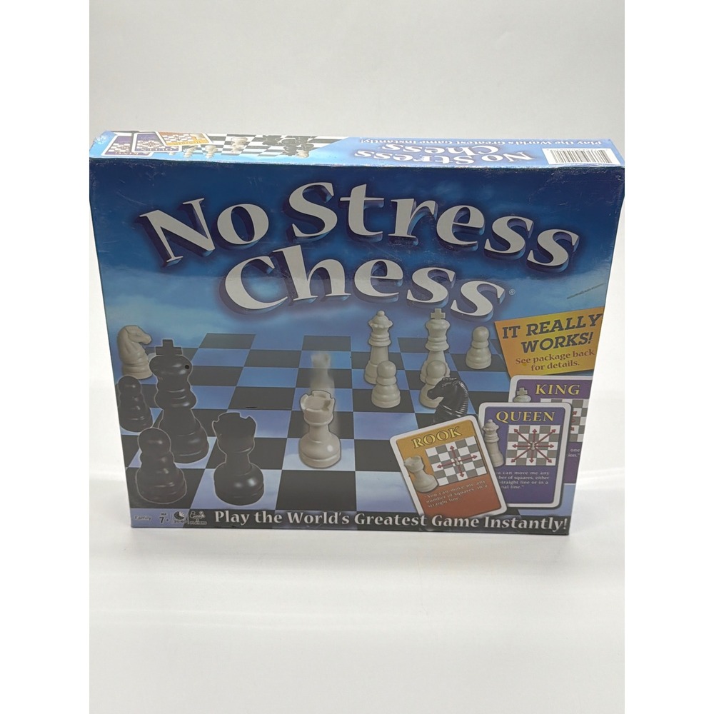 Winning Moves No Stress Chess Board Game Learn to Play Strategy 1091 NWT